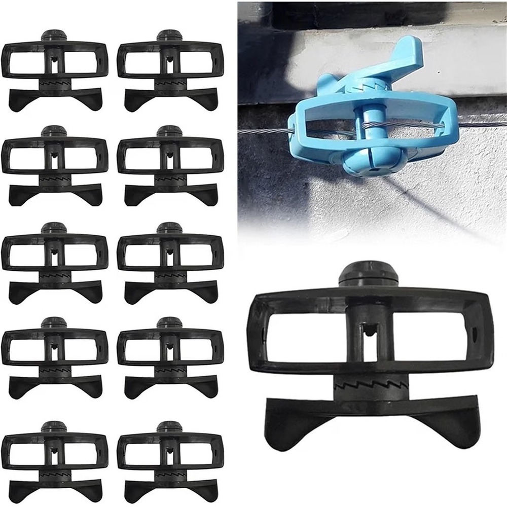 20 Pcs Electric Fence Tightener Wire Tensioner Insulator Plastic Cord Tension...
